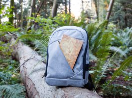 Paperblanks Leonardo Da Vinci Sun and Moonlight cover outdoors on the go